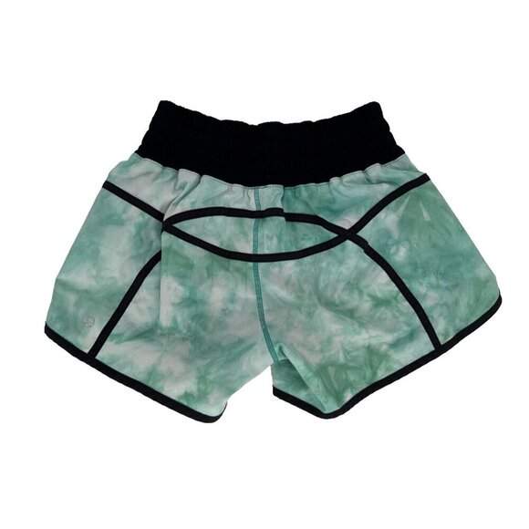 Lululemon Tracker Shorts II Spray Dye/Blue Tropics Pattern size‎ 6, W71B9S - Picture 3 of 9
